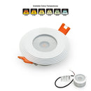 VBD-MTR-3W Recessed LED Light Fixture, 2.5 inch Round White- ledlightsandparts