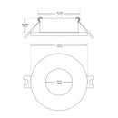 VBD-MTR-4C Recessed LED Light Fixture, 2.5 inch Round Chrome, lightsandparts