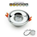 VBD-MTR-4C Recessed LED Light Fixture, 2.5 inch Round Chrome, lightsandparts