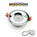 VBD-MTR-4C Recessed LED Light Fixture, 2.5 inch Round Chrome, lightsandparts