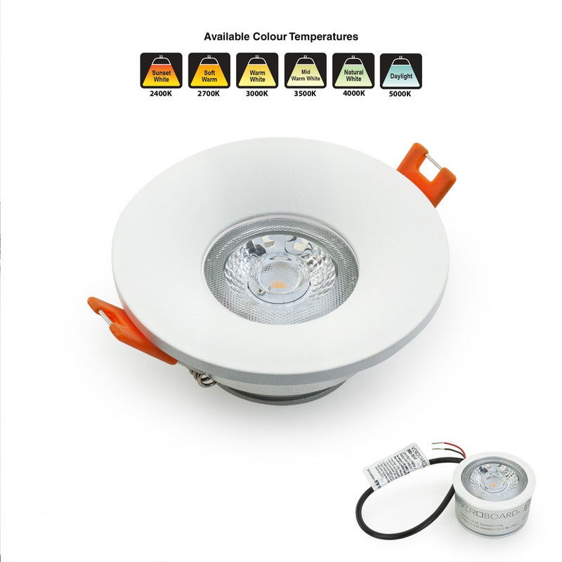VBD-MTR-4W Recessed LED Light Fixture 2.5 inch Round White