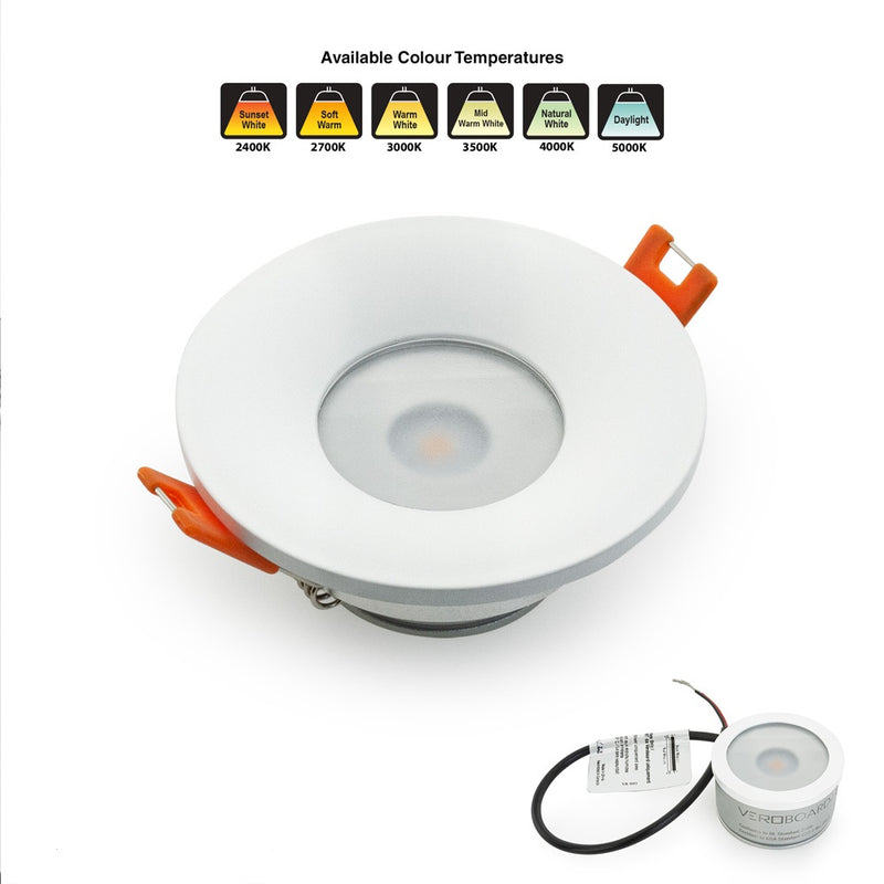 VBD-MTR-4W Recessed LED Light Fixture 2.5 inch Round White - ledlightsandparts