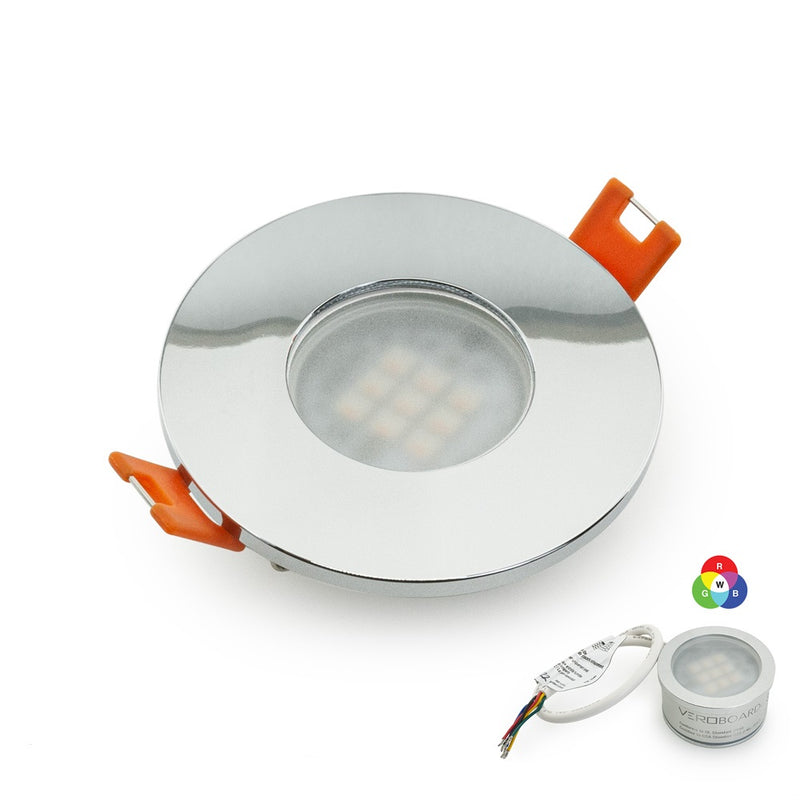 VBD-MTR-5C Recessed LED Light Fixture, 2.5 inch Round Chrome