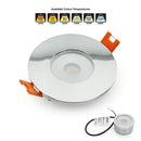 VBD-MTR-5C Recessed LED Light Fixture, 2.5 inch Round Chrome - ledlightsandparts