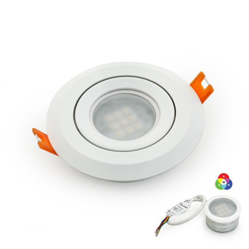 VBD-MTR-6W Recessed LED Light Fixture, 3 inch Round White - ledlightsandparts