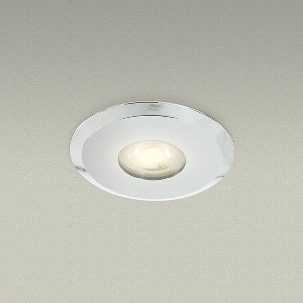 7C MR16 Light Fixture (Chrome), 2.5 inch Round Recessed light Pinhole - ledlightsandparts