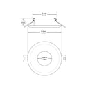 VBD-MTR-7C Recessed LED Light Fixture, 2.5 inch Round Chrome - ledlightsandparts