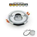 VBD-MTR-8C Recessed LED Light Fixture, 2.5 inch Round Chrome - ledlightsandparts