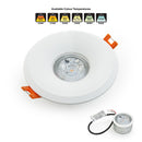 VBD-MTR-8W Recessed LED Light Fixture, 2.5 inch Round White - ledlightsandparts