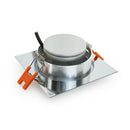 VBD-MTR-9C Recessed LED Light Fixture, 2.5 inch Square Chrome - ledlightsandparts