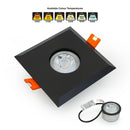 VBD-MTR-9B Recessed LED Light Fixture, 2.5 inch Square Black - ledlightsandparts