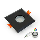 VBD-MTR-9B Recessed LED Light Fixture, 2.5 inch Square Black - ledlightsandparts