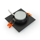 VBD-MTR-9B Recessed LED Light Fixture, 2.5 inch Square Black - ledlightsandparts
