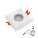 VBD-MTR-9W Recessed LED Light Fixture, 2.5 inch Square White - ledlightsandparts