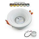 VBD-MTR-10W Recessed LED Light Fixture, 2.5 inch Round White - ledlightsandparts