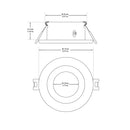 VBD-MTR-10W Recessed LED Light Fixture, 2.5 inch Round White - ledlightsandparts