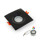 VBD-MTR-12B Recessed LED Light Fixture, 2.5 inch Square Black- ledlightsandparts