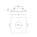 VBD-MTR-12B Recessed LED Light Fixture, 2.5 inch Square Black- ledlightsandparts