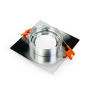 VBD-MTR-12C Recessed LED Light Fixture, 2.5 inch Square Chrome - ledlightsandparts