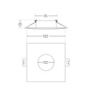 VBD-MTR-12C Recessed LED Light Fixture, 2.5 inch Square Chrome - ledlightsandparts