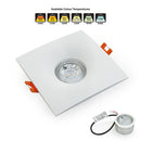 VBD-MTR-12W Recessed LED Light Fixture, 2.5 inch Square White- ledlightsandparts