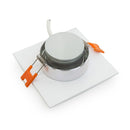 VBD-MTR-12W Recessed LED Light Fixture, 2.5 inch Square White- ledlightsandparts