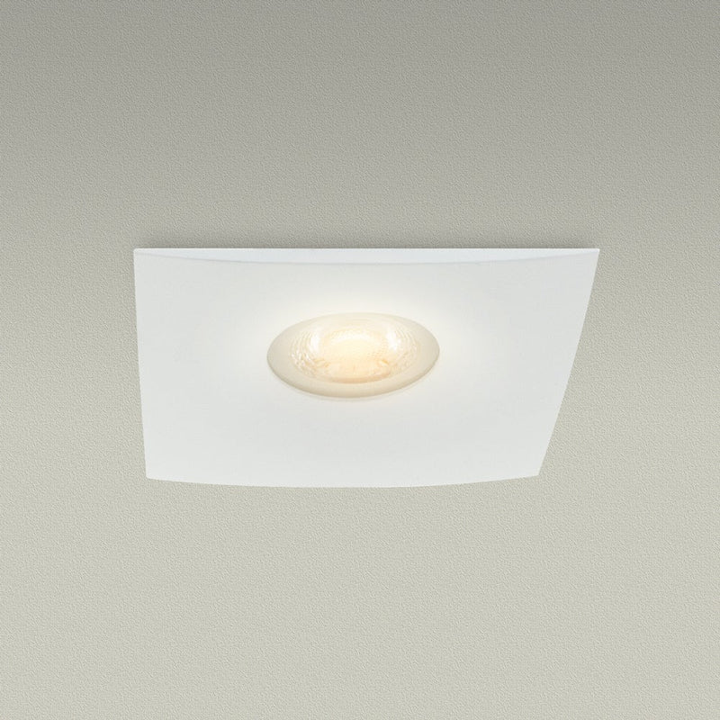 12W MR16 Light Fixture (White), 2.5 inch Square Contemporary Recessed - ledlightsandparts