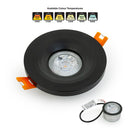 VBD-MTR-13B Recessed LED Light Fixture, 2.5 inch Round Black - ledlightsandparts
