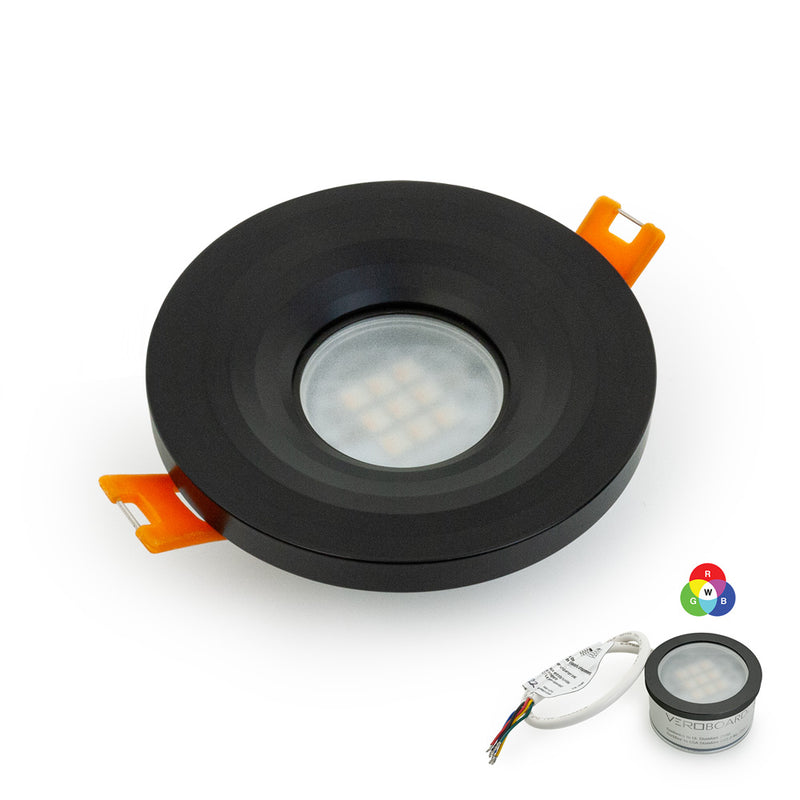 VBD-MTR-13B Recessed LED Light Fixture, 2.5 inch Round Black