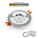 VBD-MTR-13C Recessed LED Light Fixture, 2.5 inch Round Chrome - ledlightsandparts