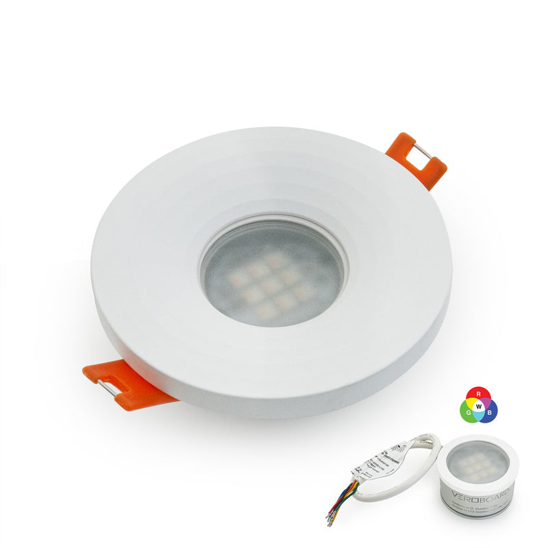 VBD-MTR-13W Recessed LED Light Fixture, 2.5 inch Round White - ledlightsandparts