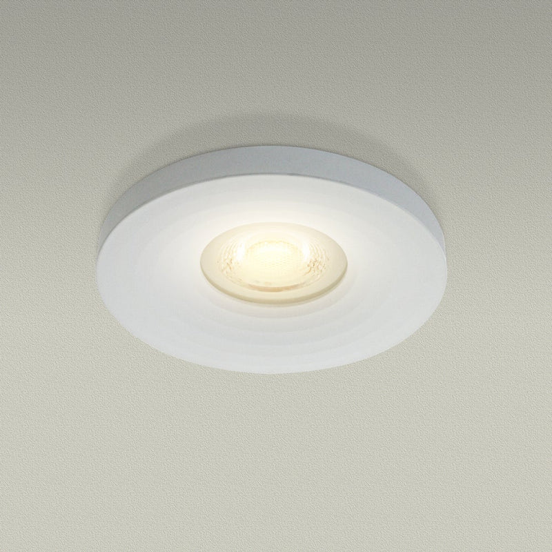 13W MR16 Light Fixture (White), 2.5 inch Round Concave style Recessed lighting Pinhole Trim - ledlightsandparts