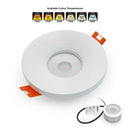 VBD-MTR-13W Recessed LED Light Fixture, 2.5 inch Round White - ledlightsandparts