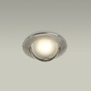 T-68 MR16 Light Fixture (Chrome), 3 inch Round Recessed light Adjustable Gimbal Trim - ledlightsandparts