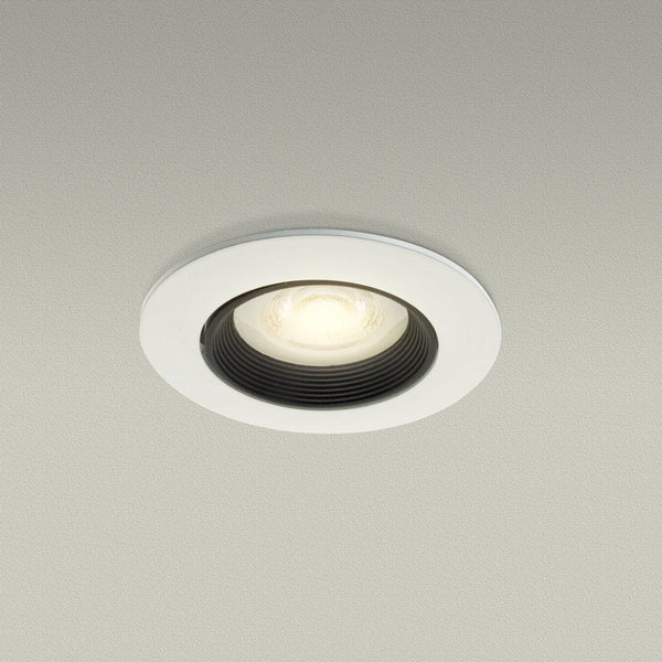 T-67 MR16 Light Fixture, 3 inch Round Recessed Surface Adjustable Baffle Trim - ledlightsandparts