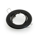 T-69 MR16 Light Fixture (Black), 2.5 inch Round Recessed Surface Adjustable Gimbal Trim - ledlightsandparts