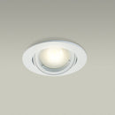 T-66 MR16 Light Fixture (White), 3 inch Recessed Adjustable Gimbal Trim - ledlightsandparts