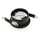 T-63 MR16 Light Fixture (White), 2.5 inch Round Pinhole Trim with Frosted Glass Diffuser - ledlightsandparts