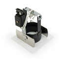 T-58 MR16 Light Fixture (White), 2.75 inch Square Adjustable Slot Aperture Trim - ledlightsandparts