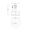 T-57 MR16 Light Fixture (White), 2.75 inch Round Adjustable Slot Aperture Trim - ledlightsandparts