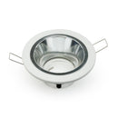 T-53 MR16 Light Fixture (White), 3.5 inch Round Recessed light Open Reflector Trim - ledlightsandparts