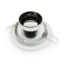 T-52 MR16 Light Fixture (White), 4 inch Recessed Downlight Adjustable Reflector Trim - ledlightsandparts