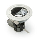 T-51 MR16 Light Fixture (White), 4 inch Adjustable Wall Wash Reflector Trim - ledlightsandparts