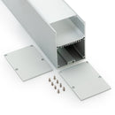 Type 27 Linear Architectural Light Fixture Profile with Internal Driver Spacing for Suspension or Pendant Lighting-2 Meters (78 inches) - ledlightsandparts