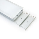 Type 25 Linear Architectural Light Fixture Profile for Recessed With Leaps for LED Strip Lights-3 Meters (118 inches) - ledlightsandparts