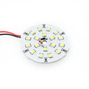 12V Flat Round PCB 18 SMD 3528 LED 2W Cool White - ledlightsandparts