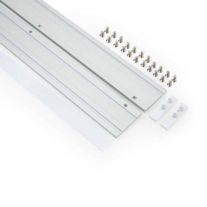 Type 32 Flush Mount Aluminum LED Strip Channel for Decorative Modern Design Lighting-2 Meters (78 inches) - ledlightsandparts