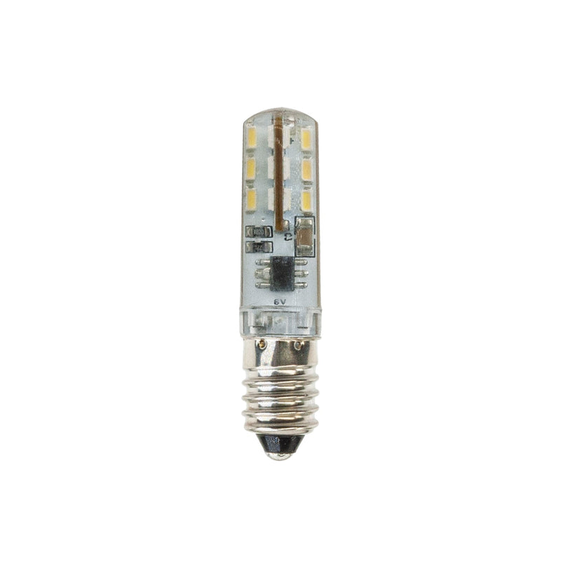 LED Bulb E10 base Corn Bulb, 6V 1W 6000K(Cool White) - ledlightsandparts
