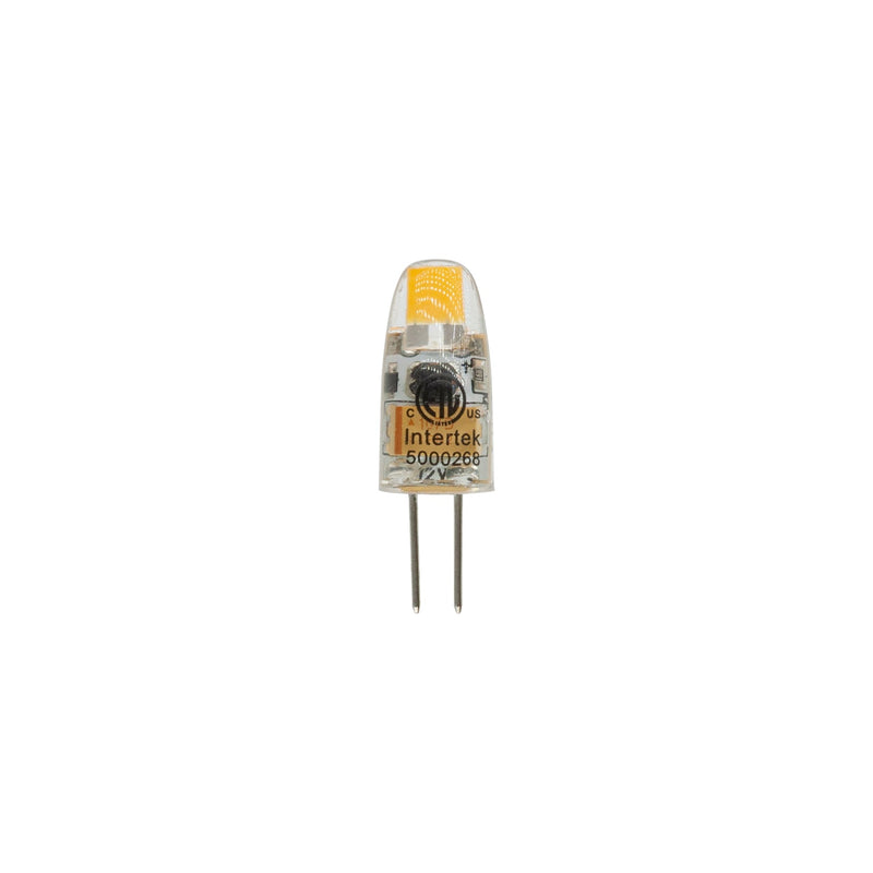 G4 Bulb Bi-Pin COB LED, 12V 1.2W 3000K(Warm White) - ledlightsandparts