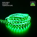 5M(16.4ft) Indoor LED Strip 3528, 12V 1.5(w/ft) Green - ledlightsandparts